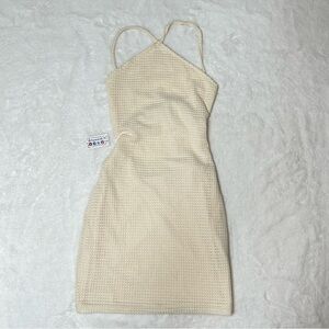 Elegant Cream Knit Dress